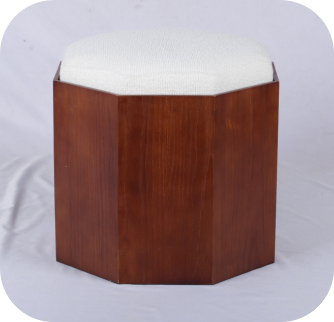 Octagonal Storage  Ottoman