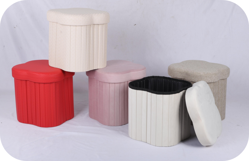 Folding Storage Ottoman